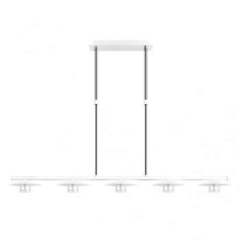 Distribuidor - Lâmpadas Diversas | Lâmpadas Modernas | LAMPARA CIUDAD DEL CABO 5L 30W 4000K BLANCO/PLATA REGX104X15 CM 2400 LM Ref: 153655074
